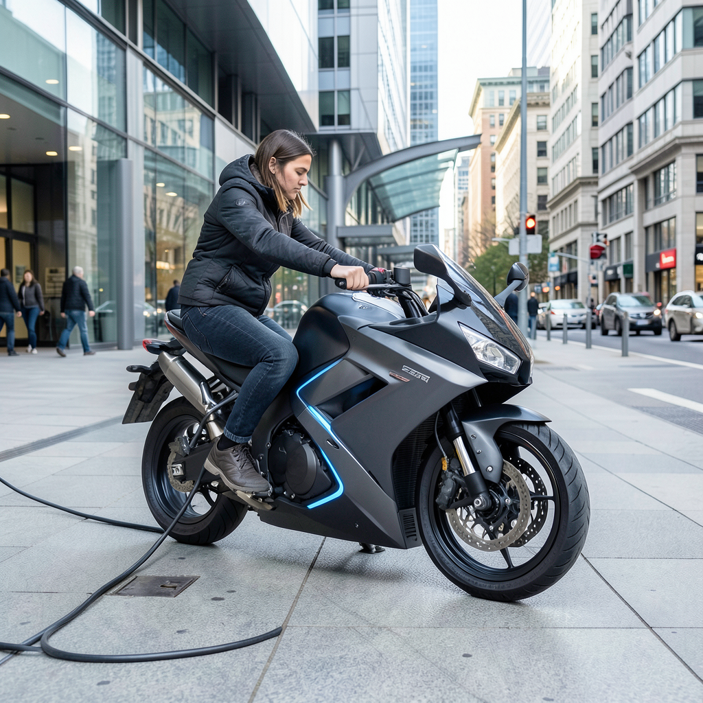 Seguro de moto eléctrica y cargador de vehículo