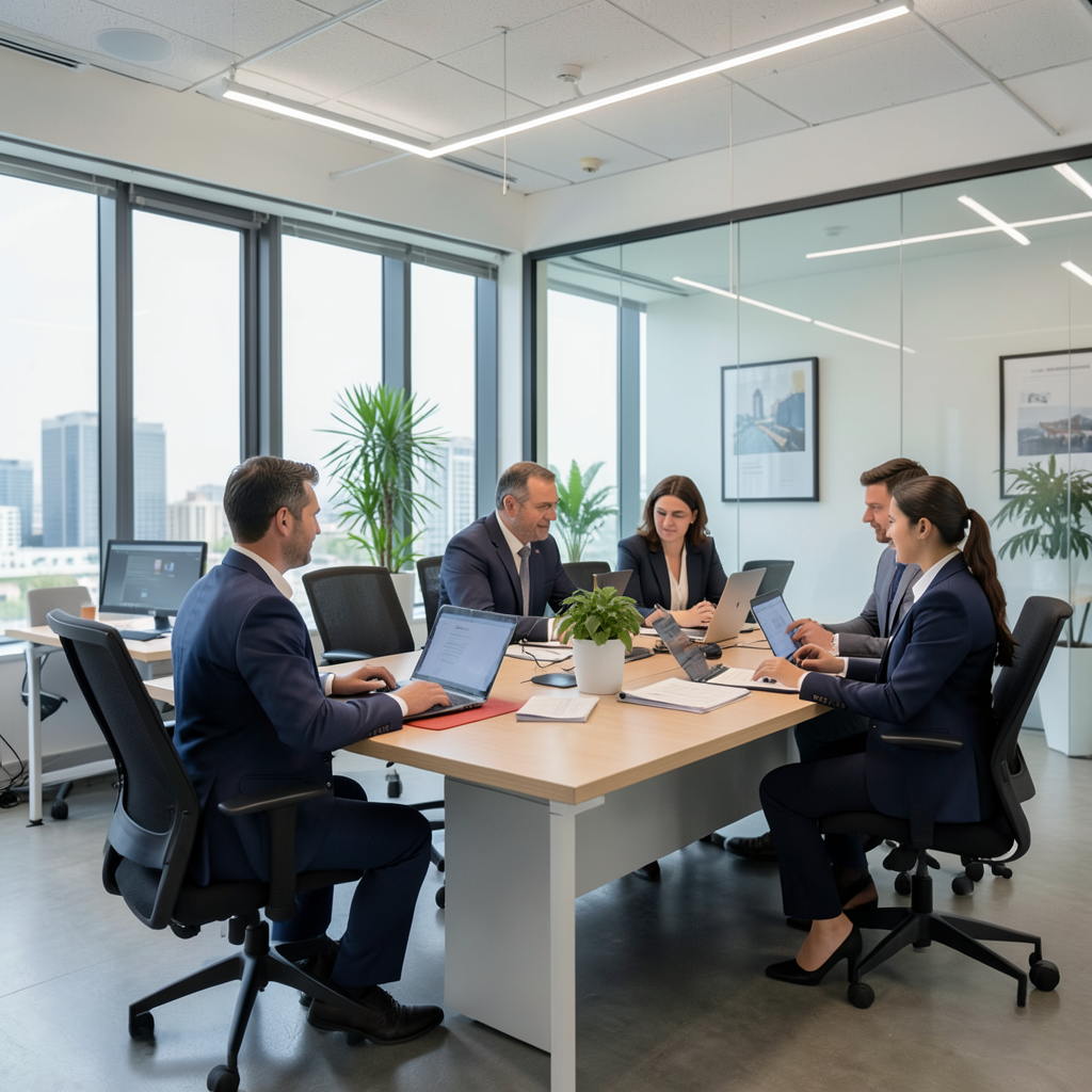 Seguro de pyme protegiendo el futuro de una pequeña empresa.