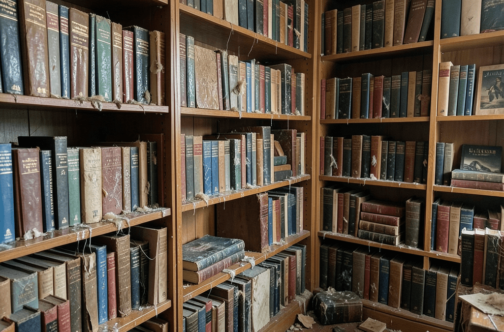Qué hacer si tu librería sufre daños por humedad: Guía