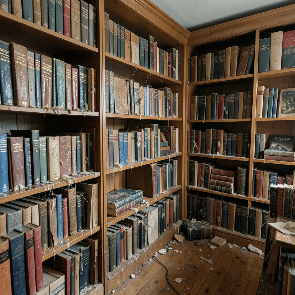 Qué hacer si tu librería sufre daños por humedad: Guía
