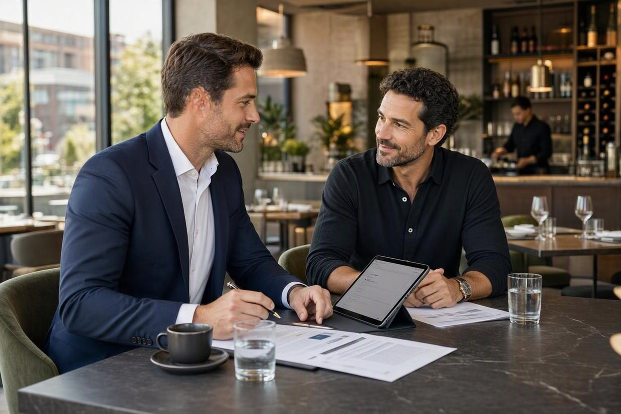 firma-contrato-seguro Pasillo de ferretería con herramientas aseguradas
